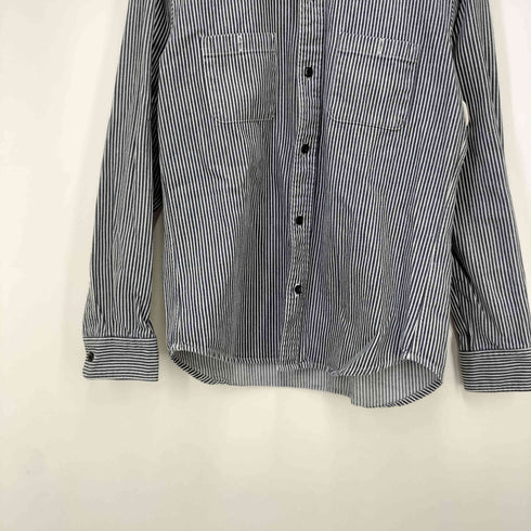 Macbatras ヒッコリーストライプ 長袖シャツ メンズ JPN:M