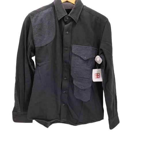 Sae Shirt フェルト 異素材切替 コットン ツイル L/S シャツ メンズ 38