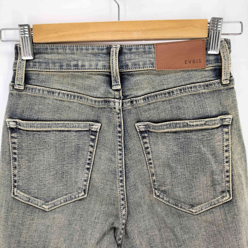 エヴリス EVRIS Embroideryフレアデニムパンツ Y2K グランジ レディース JPN:S