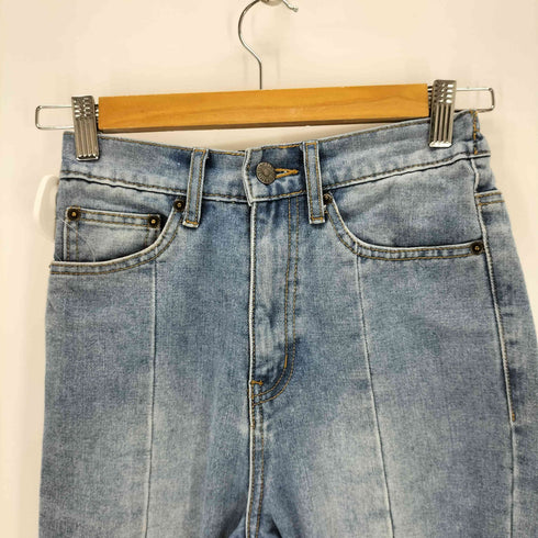 プニュズ PUNYUS フロントスリットデニムフレアパンツ レディース JPN:1