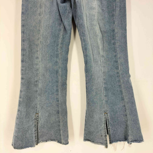 プニュズ PUNYUS フロントスリットデニムフレアパンツ レディース JPN:1