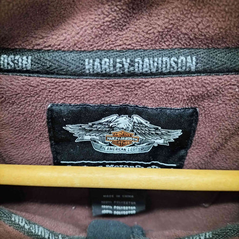 ハーレーダビッドソン HARLEY-DAVIDSON ロゴ刺繍 フリースジャケット メンズ JPN:XXL