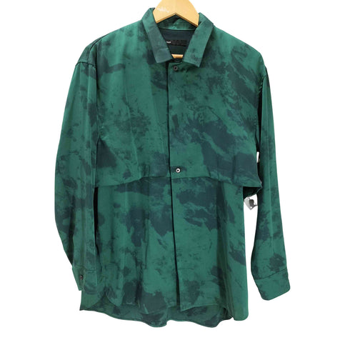 ゼロエイトサーカス 08sircus 23AW ヴィンテージ サテン ハーフトーン レイヤード シャツ メンズ JPN:1