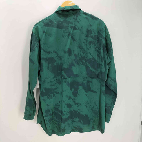 ゼロエイトサーカス 08sircus 23AW ヴィンテージ サテン ハーフトーン レイヤード シャツ メンズ JPN:1