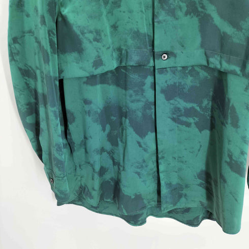 ゼロエイトサーカス 08sircus 23AW ヴィンテージ サテン ハーフトーン レイヤード シャツ メンズ JPN:1