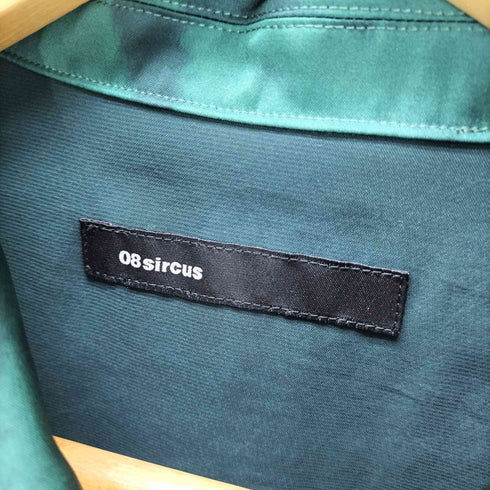 ゼロエイトサーカス 08sircus 23AW ヴィンテージ サテン ハーフトーン レイヤード シャツ メンズ JPN:1