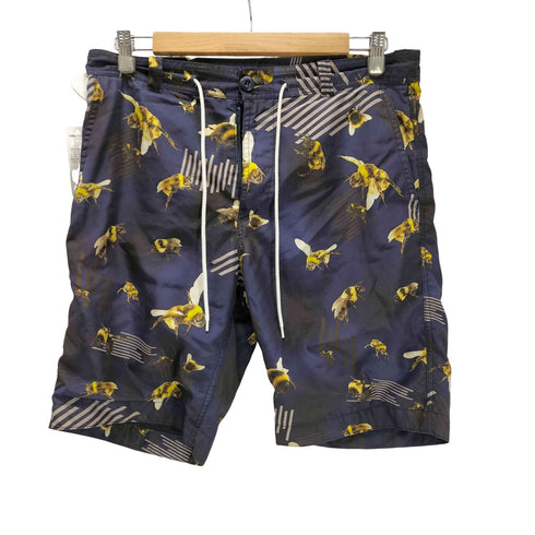 ヒュンメル HUMMEL 12SS H Bee 蜂 総柄 プリント イージー ショート パンツ ショーツ メンズ M