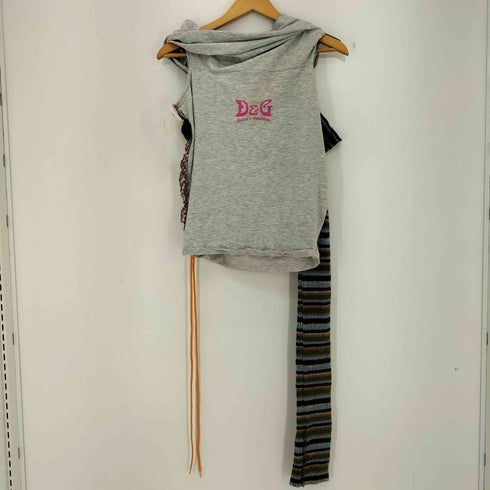 ドルチェアンドガッバーナ DOLCE&GABBANA 90s~00s Y2K ITTIERRE ワンショルダー プリント カットソー レディース import:M