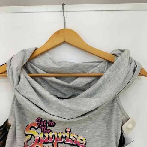 ドルチェアンドガッバーナ DOLCE&GABBANA 90s~00s Y2K ITTIERRE ワンショルダー プリント カットソー レディース import:M