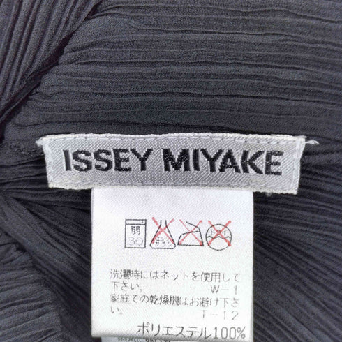 イッセイミヤケ ISSEY MIYAKE 90S ハイネックプリーツシャツ レディース JPN:M
