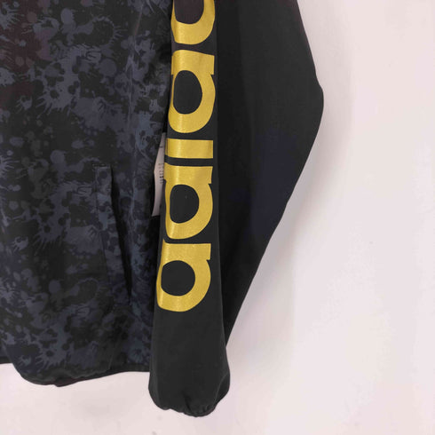 アディダス adidas フーデット トラック トップ ジャージー ジャケット ブラック/ゴールド メンズ JPN:L