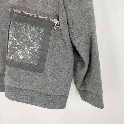 オーエーエムシー OAMC フロントクリアポケット バッグ センタージップ 裏起毛 スウェット メンズ import:XL