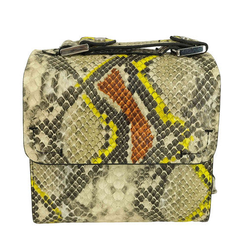 ザラ ZARA スネークスキン チェーンショルダーバッグ レディース