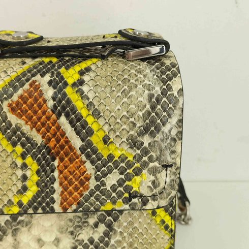 ザラ ZARA スネークスキン チェーンショルダーバッグ レディース