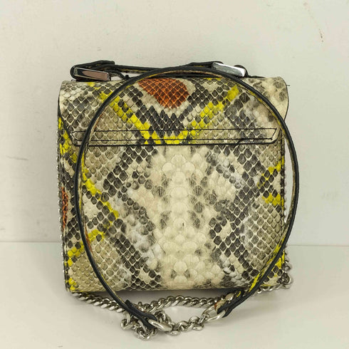 ザラ ZARA スネークスキン チェーンショルダーバッグ レディース