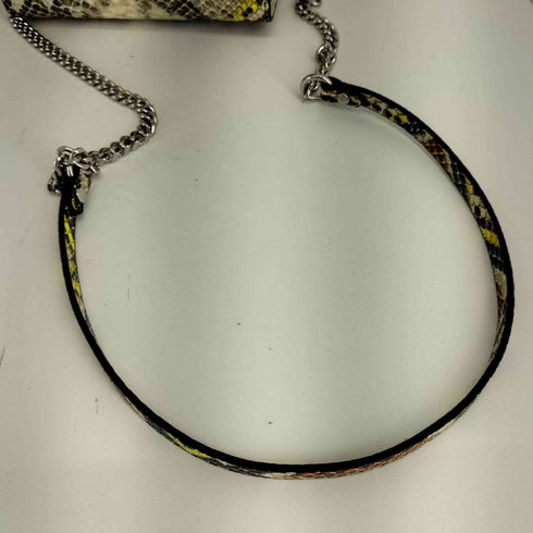 ザラ ZARA スネークスキン チェーンショルダーバッグ レディース