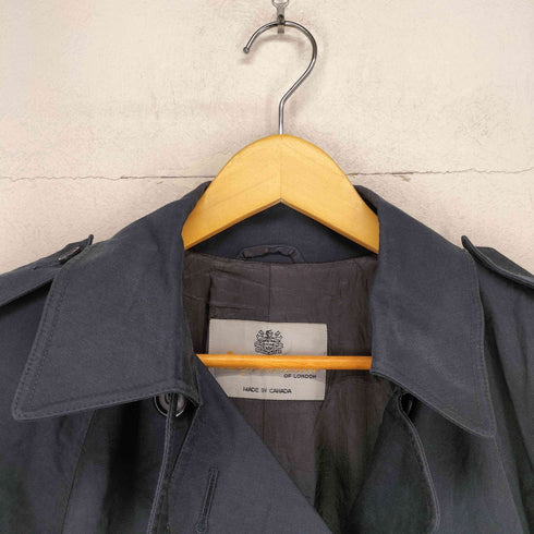 アクアスキュータム AQUASCUTUM カナダ製 裏地チェック トレンチコート メンズ 10