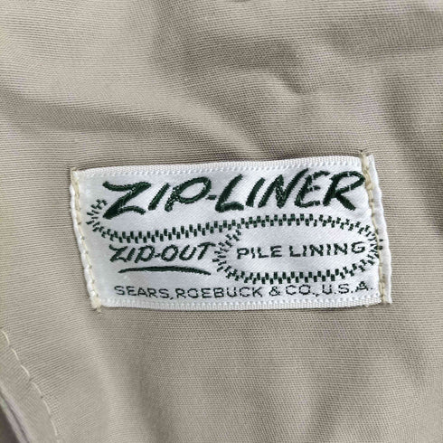 シアーズ Sears zip-linerタグ ステンカラーコート メンズ