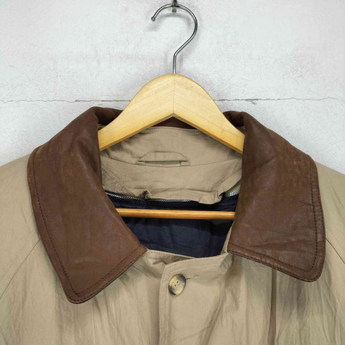 ガント GANT 襟レザー ステンカラーコート メンズ import:L