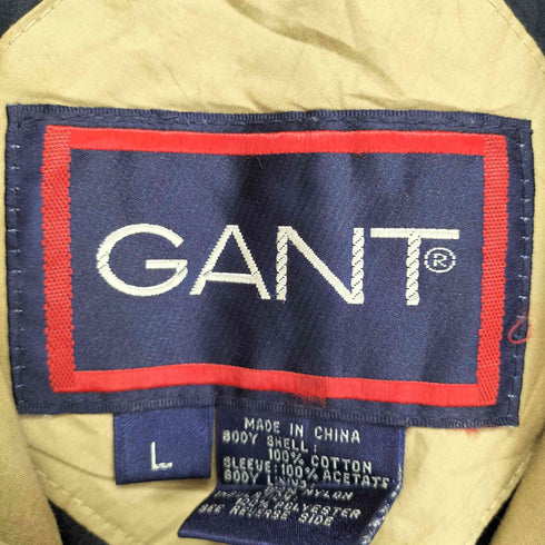 ガント GANT 襟レザー ステンカラーコート メンズ import:L