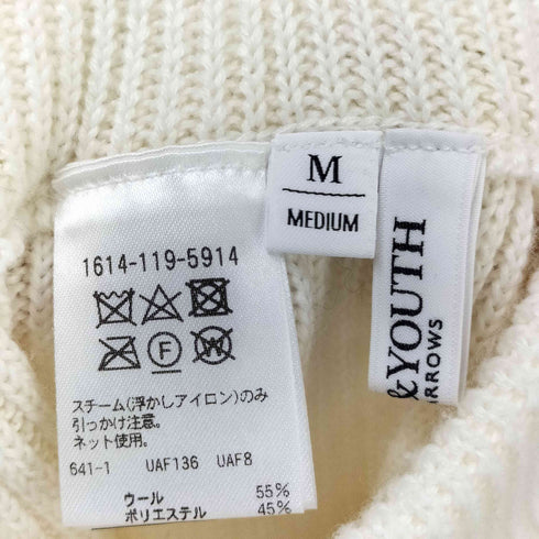 ビューティーアンドユースユナイテッドアローズ BEAUTY & YOUTH UNITED ARROWS リブニットストレートパンツ -ウォッシャブル レディース JPN:M