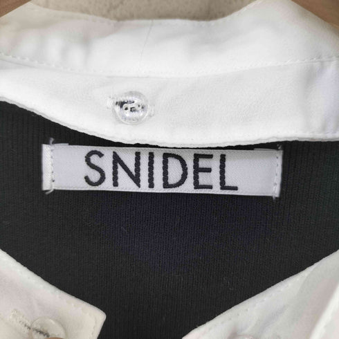 スナイデル snidel プリーツカラーニットワンピース レディース FREE