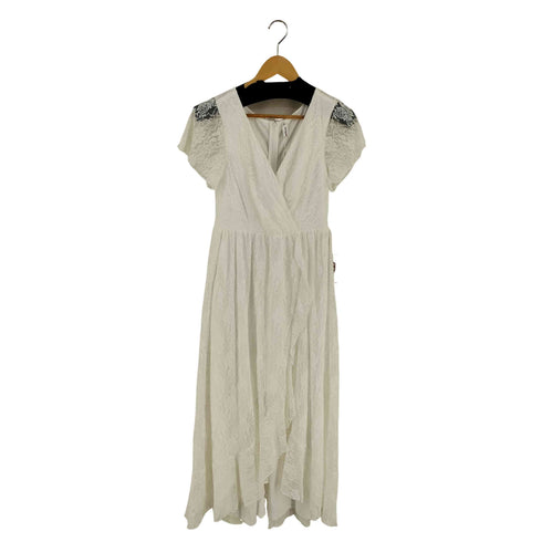EVER PRETTY Deep V Neck Short See Through Sleeves A Line Evening Dresses レディース import:M