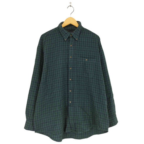 アイビークルー IVY CREW チェック BD ネルシャツ メンズ import:XL