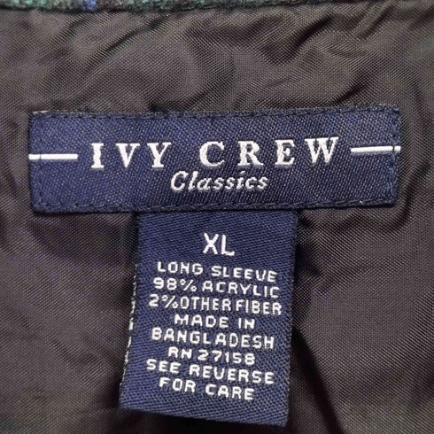 アイビークルー IVY CREW チェック BD ネルシャツ メンズ import:XL