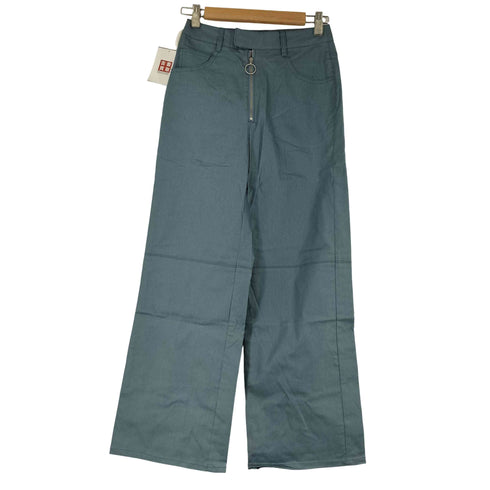 ジーナシス JEANASIS フロントジップ コーティングパンツ レディース S