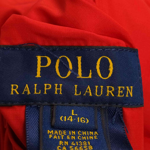 ポロラルフローレン POLO RALPH LAUREN ビッグポニー刺繍 ツートン リバーシブルパテッドベスト レディース L(14-16)