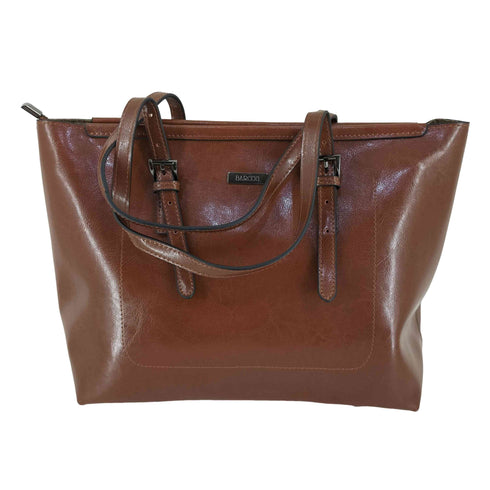 バルコス BARCOS シャイニングレザー トートバック レディース