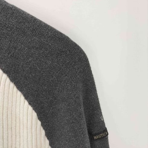 ノーティカ NAUTICA リブ ハーフジップニット メンズ import:XL