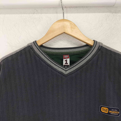 wear first Vネック リブライン スウェット メンズ import:XL