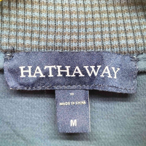 hathaway ハーフスナップ コットンニット メンズ import:M