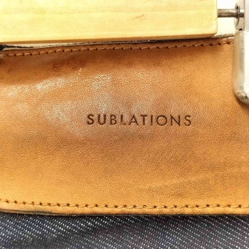 SUBLATIONS TUCK WIDE DENIM PANT メンズ 1