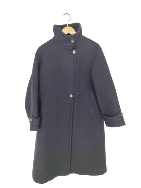 ユナイテッドアローズグリーンレーベルリラクシング UNITED ARROWS green label relaxing ソフトメルトン スタンドカラー コート レディース 38