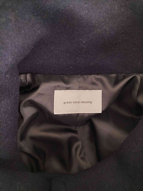 ユナイテッドアローズグリーンレーベルリラクシング UNITED ARROWS green label relaxing ソフトメルトン スタンドカラー コート レディース 38