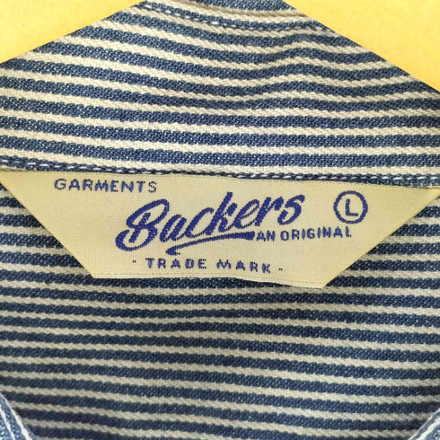 バッカーズ Backers 長袖 ヒッコリー ワークシャツ メンズ JPN:L