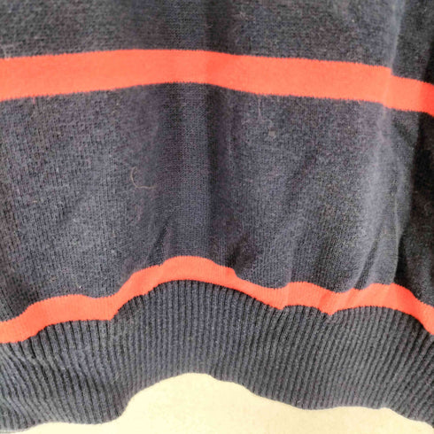 オールドネイビー OLD NAVY ハーフジップ ボーダー ニット メンズ import:L