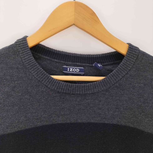 アイゾッド IZOD ボーダー クルーネックニット メンズ import:XXL
