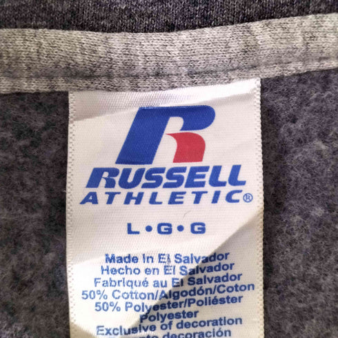 ラッセルアスレチック RUSSELL ATHLETIC ワッペンハーフジップスウェットプルオーバー メンズ JPN:L