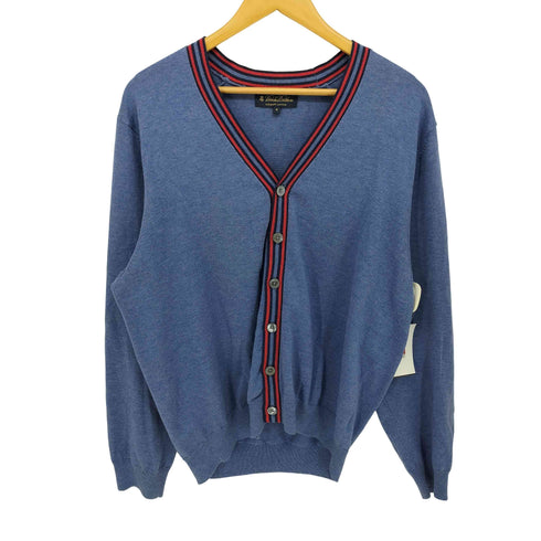ブルックスブラザーズ BROOKS BROTHERS スーピマコットン パイピングライン カーディガン ニット メンズ import:M