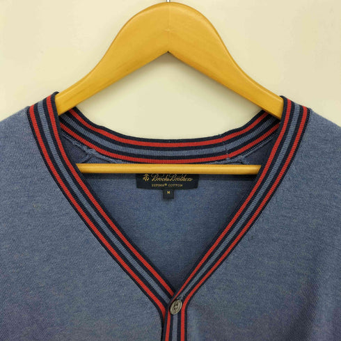 ブルックスブラザーズ BROOKS BROTHERS スーピマコットン パイピングライン カーディガン ニット メンズ import:M