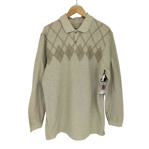 ハガークロージング HAGGAR アーガイル ニットポロ メンズ import:L