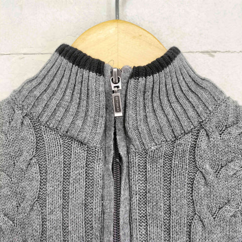 retreat ケーブル ハーフジップニット メンズ import:L