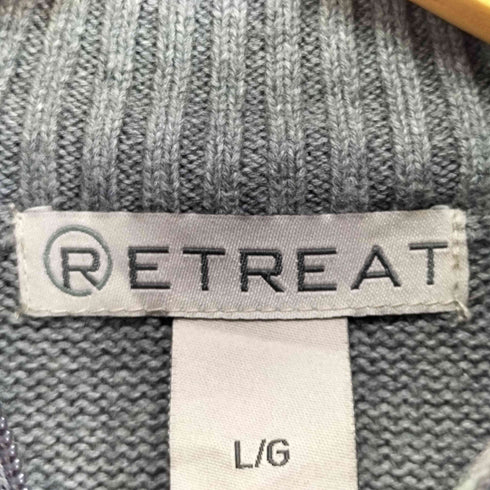 retreat ケーブル ハーフジップニット メンズ import:L