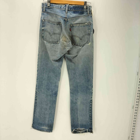 リーバイス Levis 70S 77年製 USA製 505 66前期 シングル ボタン裏5刻印 42TALON ジップ ストレート デニム パンツ 鉄製銅メッキリベット ヒップポケット裏 シングルテッチ ヒップポケット裏シングルステッチ 裾チェーンステッチ メンズ W29 L32