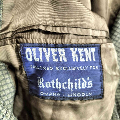oliver kent rothchild's 総柄 2Bシングルテーラードジャケット メンズ