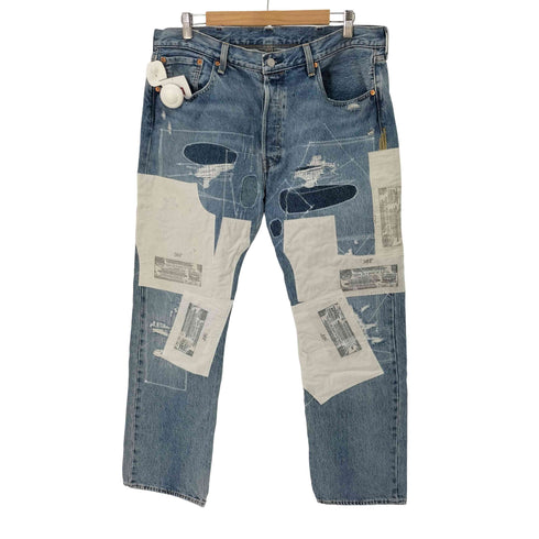 リーバイス Levis 501 LEVI'S ORIGINAL EMP リペア加工 ミディアムインディゴデニム メンズ W38/L32